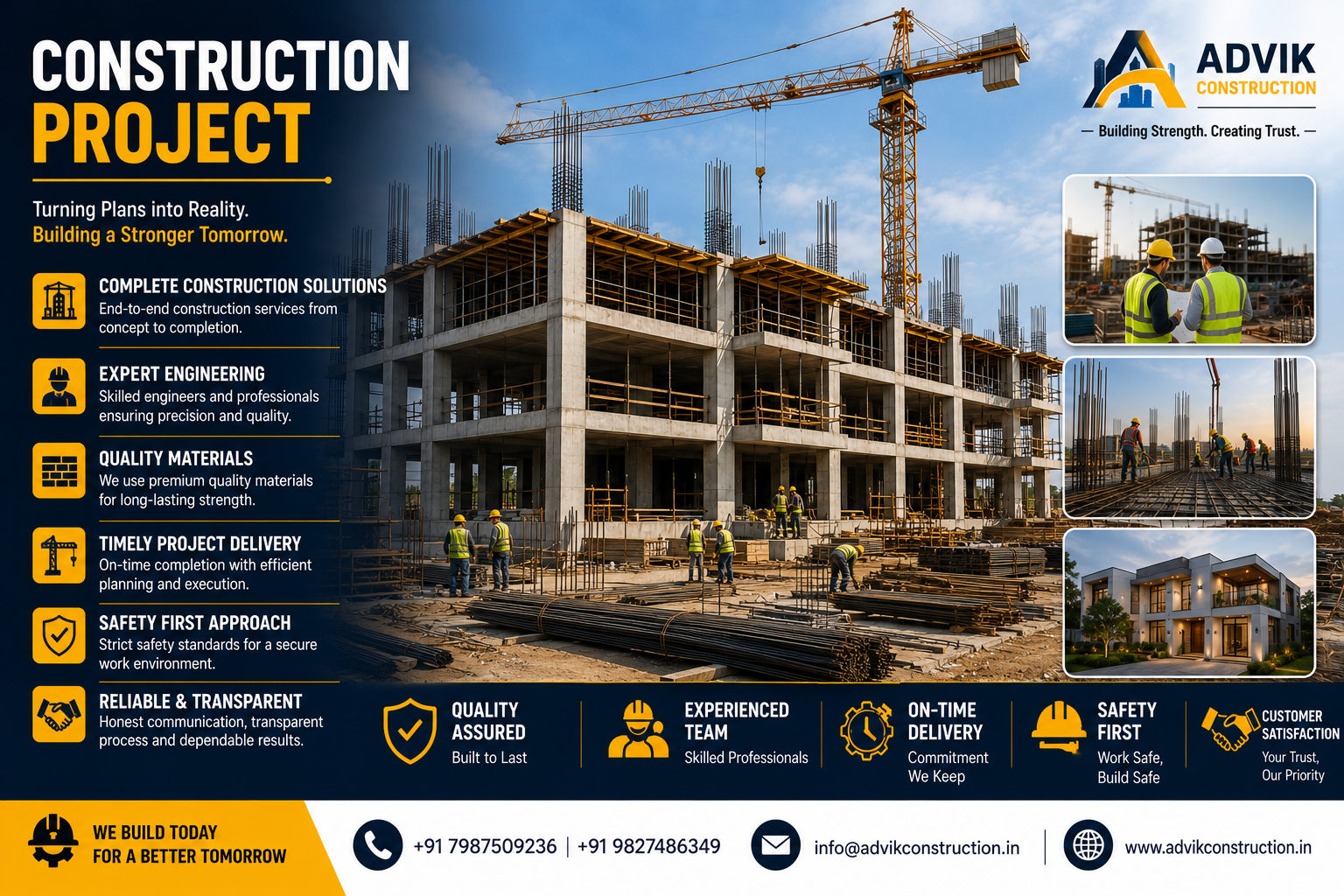 Construction project by Advik Construction